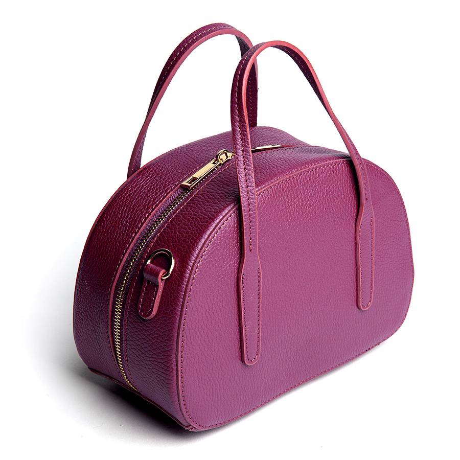 Laura Di Maggio LUNA – Bauletto in pelle dollaro vinaccia Fino Al -60%