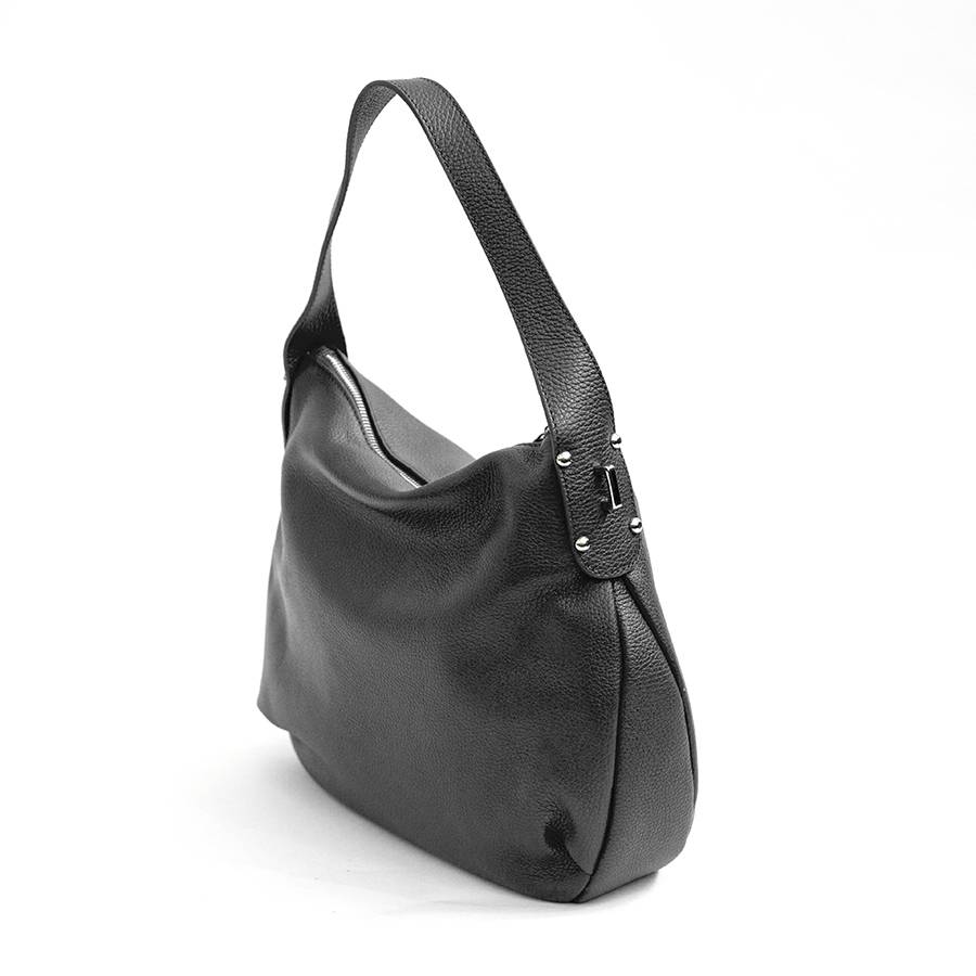 Laura Di Maggio NESSY – Sacca in pelle nera Sconto