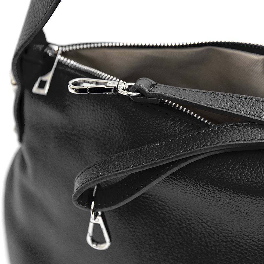 Laura Di Maggio NESSY – Sacca in pelle nera Sconto