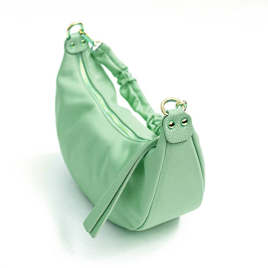 Laura Di Maggio SUSAN – Baguette in pelle verde menta Economico