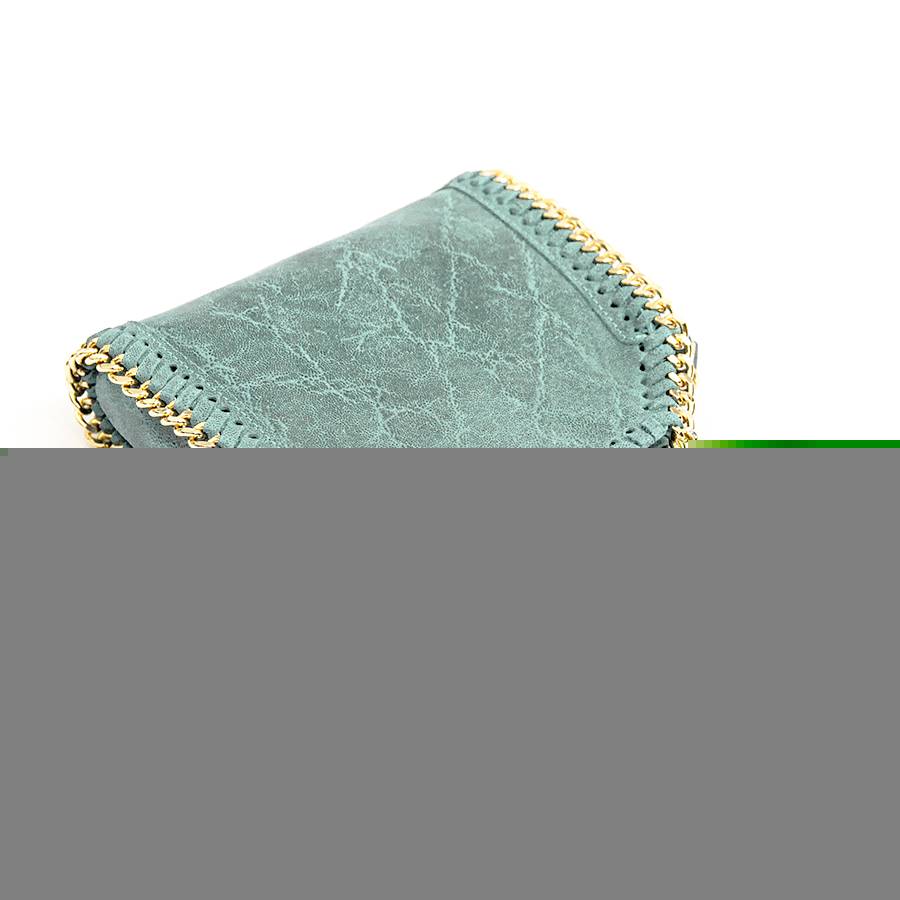 Laura Di Maggio LUMI – Borsa con catene in pelle vintage menta Saldi