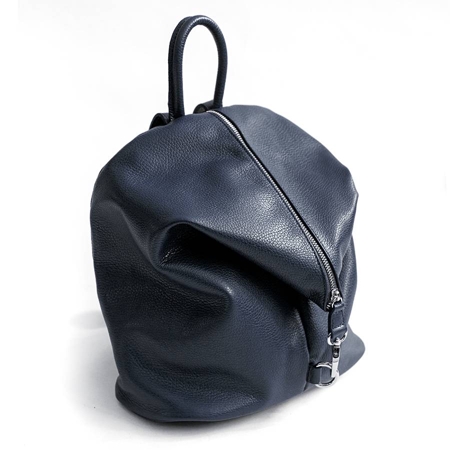 Laura Di Maggio FLIP – Zaino con zip in pelle notte Vendita Economica