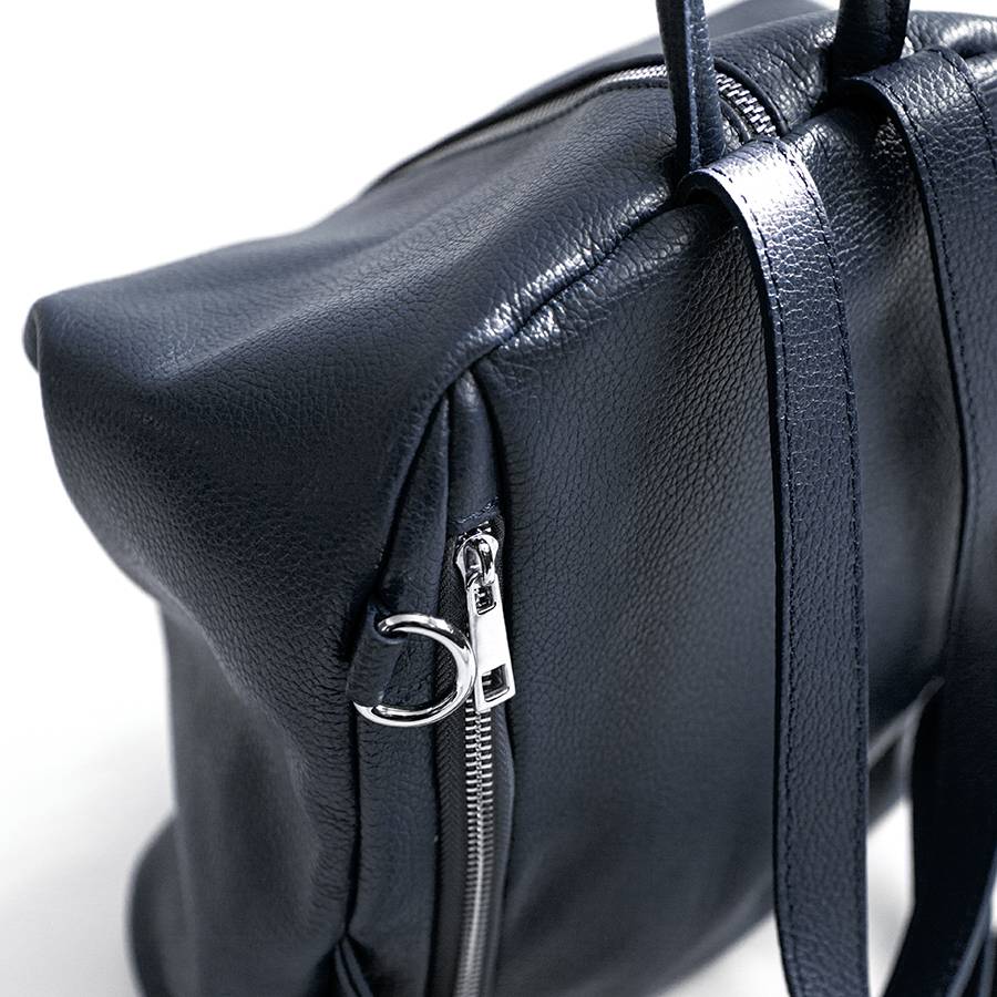 Laura Di Maggio FLIP – Zaino con zip in pelle notte Vendita Economica