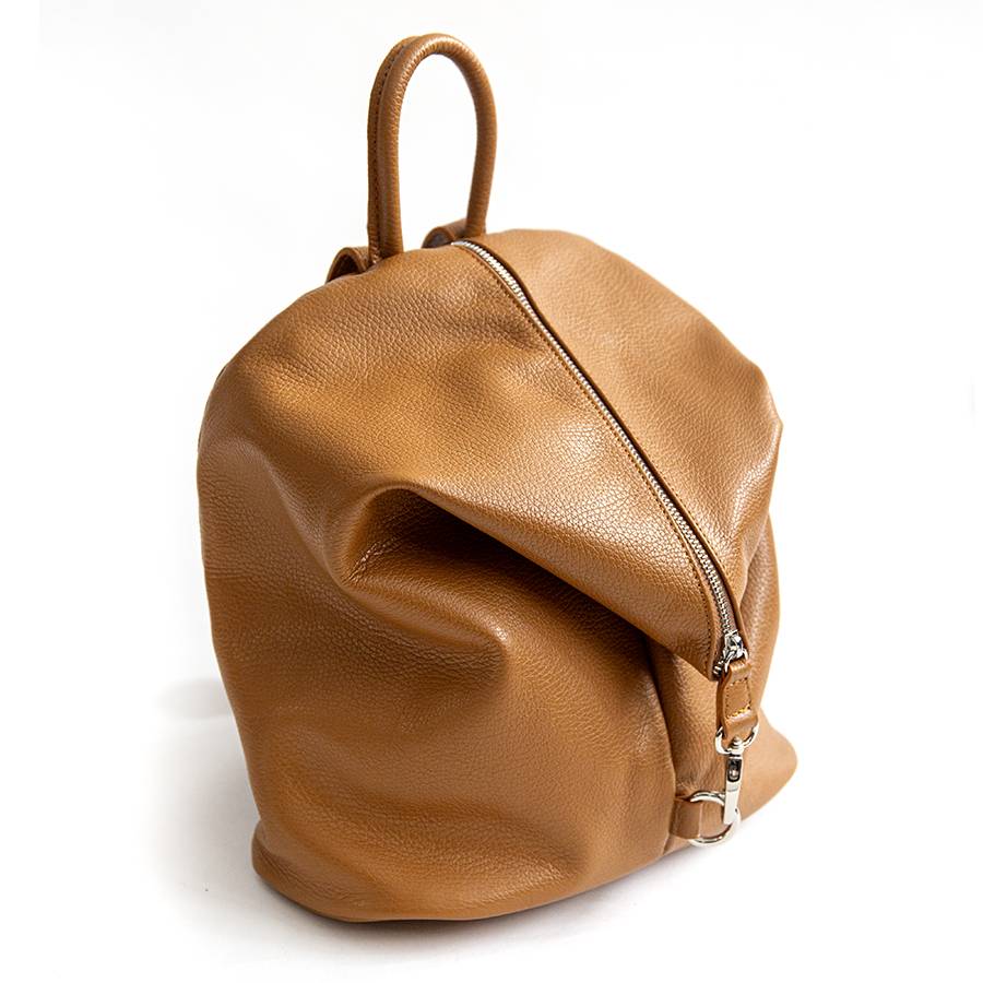 Laura Di Maggio FLIP – Zaino con zip in pelle cuoio I Più Venduti