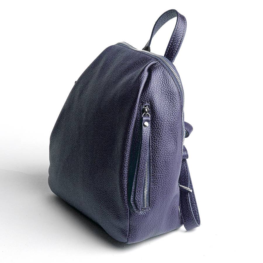 Laura Di Maggio ZIP – zainetto in pelle dollaro blu notte Spedizione Gratuita
