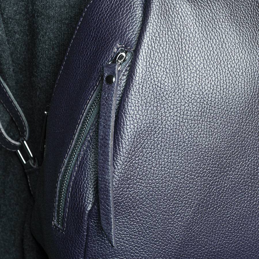 Laura Di Maggio ZIP – zainetto in pelle dollaro blu notte Spedizione Gratuita