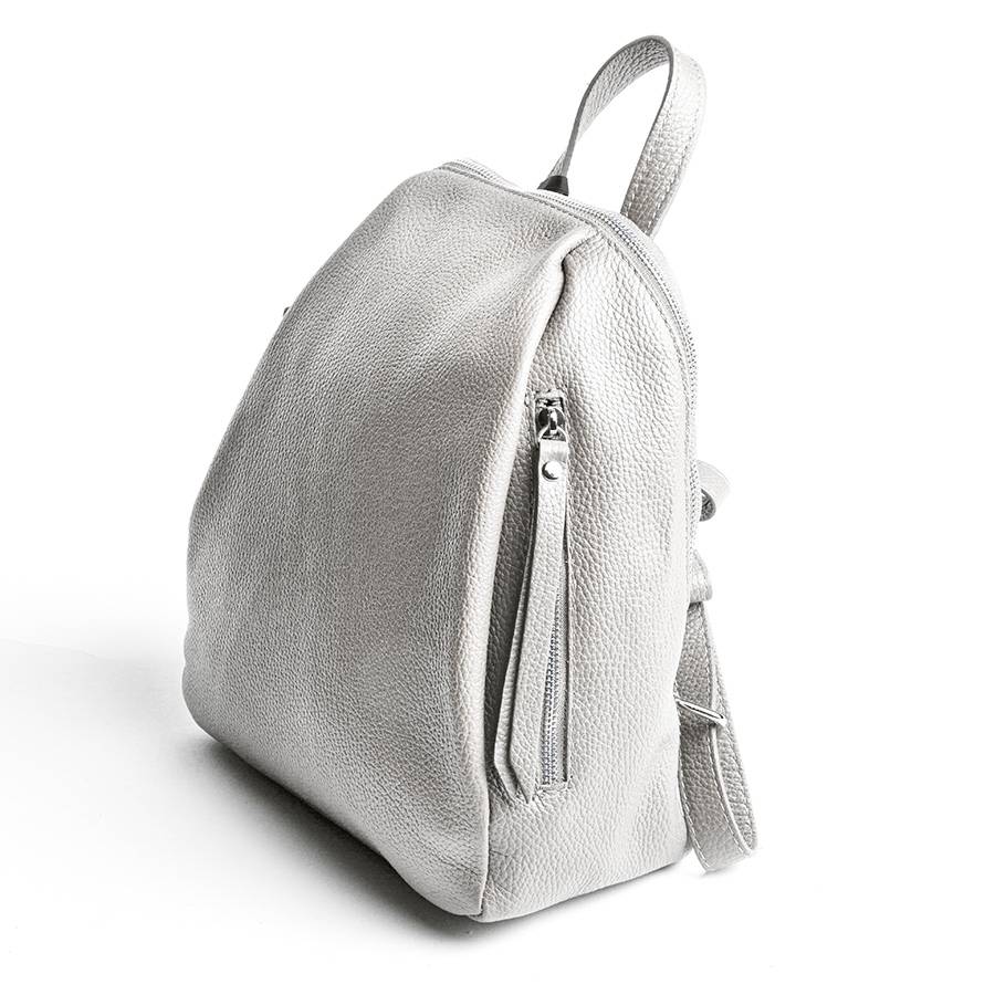 Laura Di Maggio ZIP – zainetto in pelle dollaro latte Soddisfazione Garantita