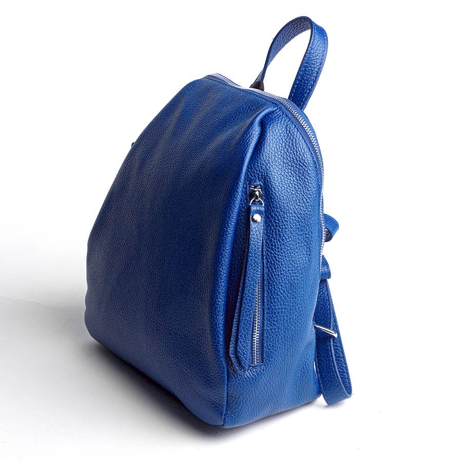 Laura Di Maggio ZIP – zainetto in pelle dollaro blu elettrico Negozi Online