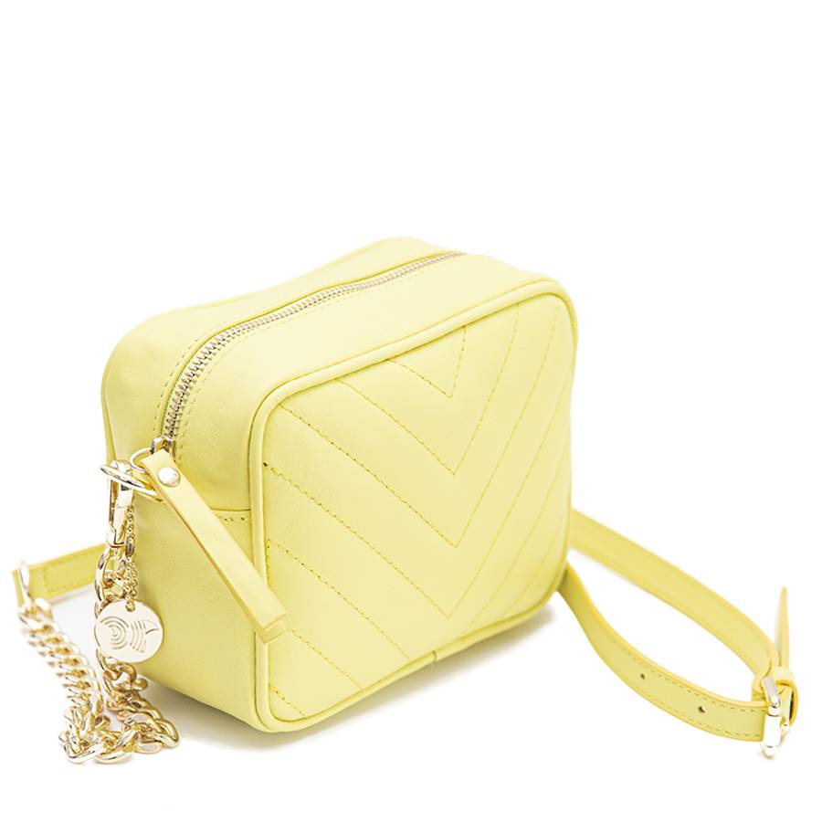 Laura Di Maggio COCCA – Borsa da Sera in Pelle Soft Trapuntato – Lime Negozio
