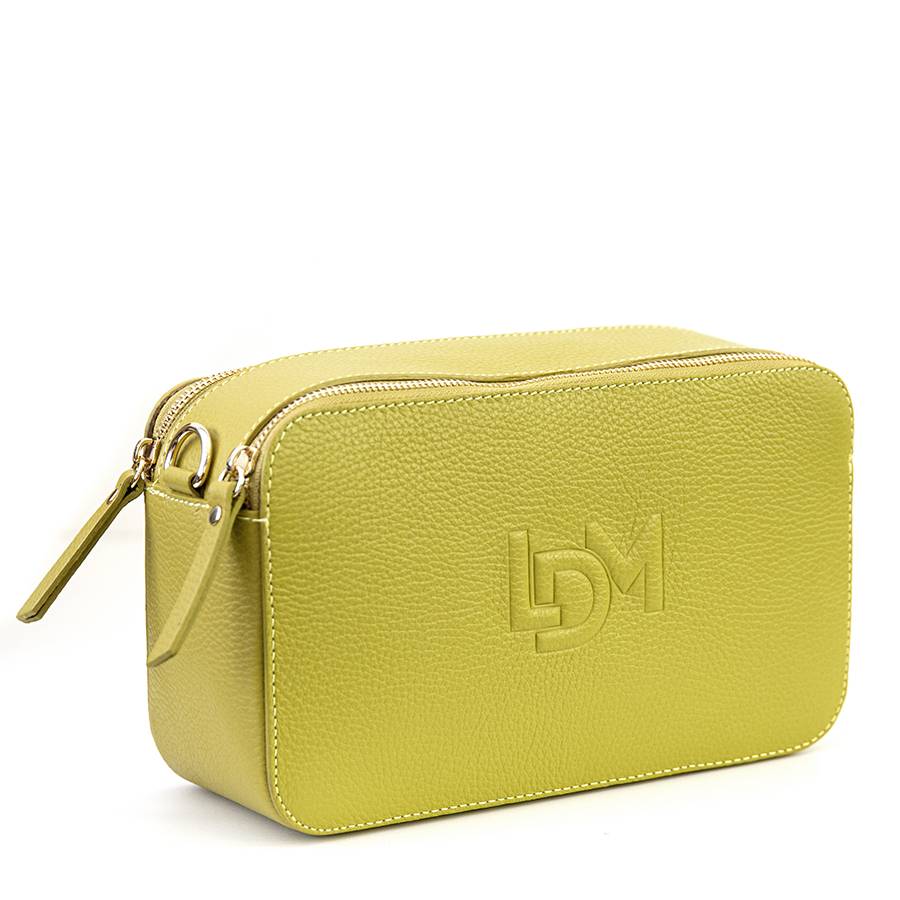 Laura Di Maggio LOIS – Saponetta in pelle dollaro stampata lime 2025