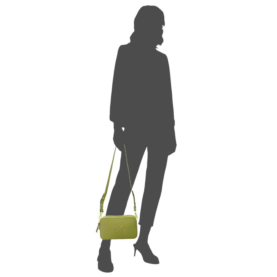 Laura Di Maggio LOIS – Saponetta in pelle dollaro stampata lime 2025