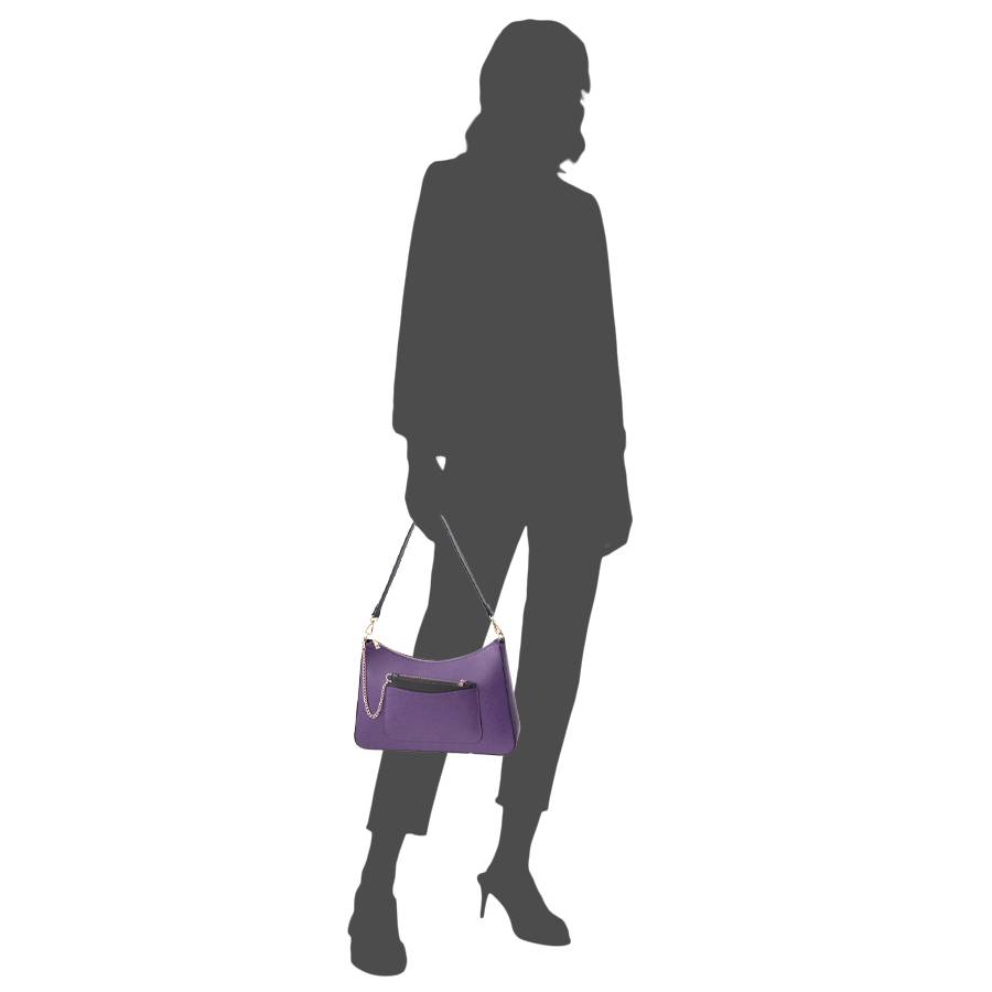 Laura Di Maggio LENA – Borsa a spalla in pelle elegant viola 2025