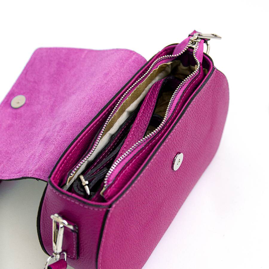 Laura Di Maggio HEDY – Postina con patta in pelle fuxia Vendita