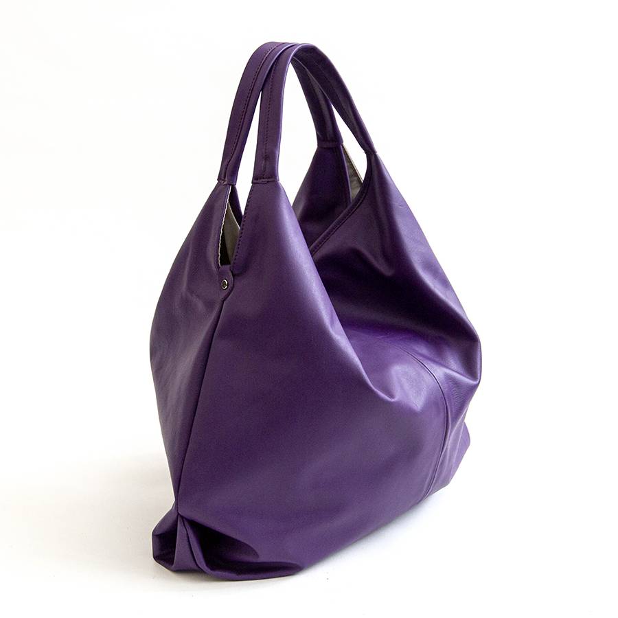 Laura Di Maggio ELSA – Sacca maxi in pelle nappa viola Pezzi Unici