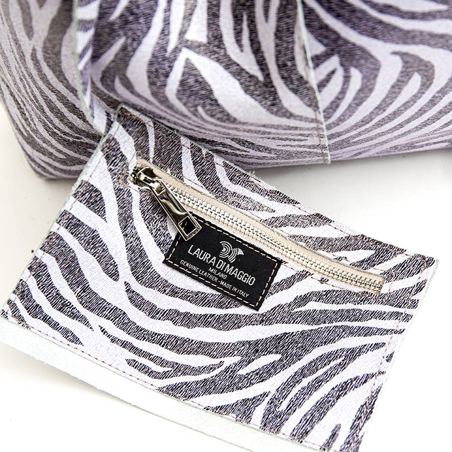 Laura Di Maggio LE SAC – sacca in pelle zebrata Shopping Online