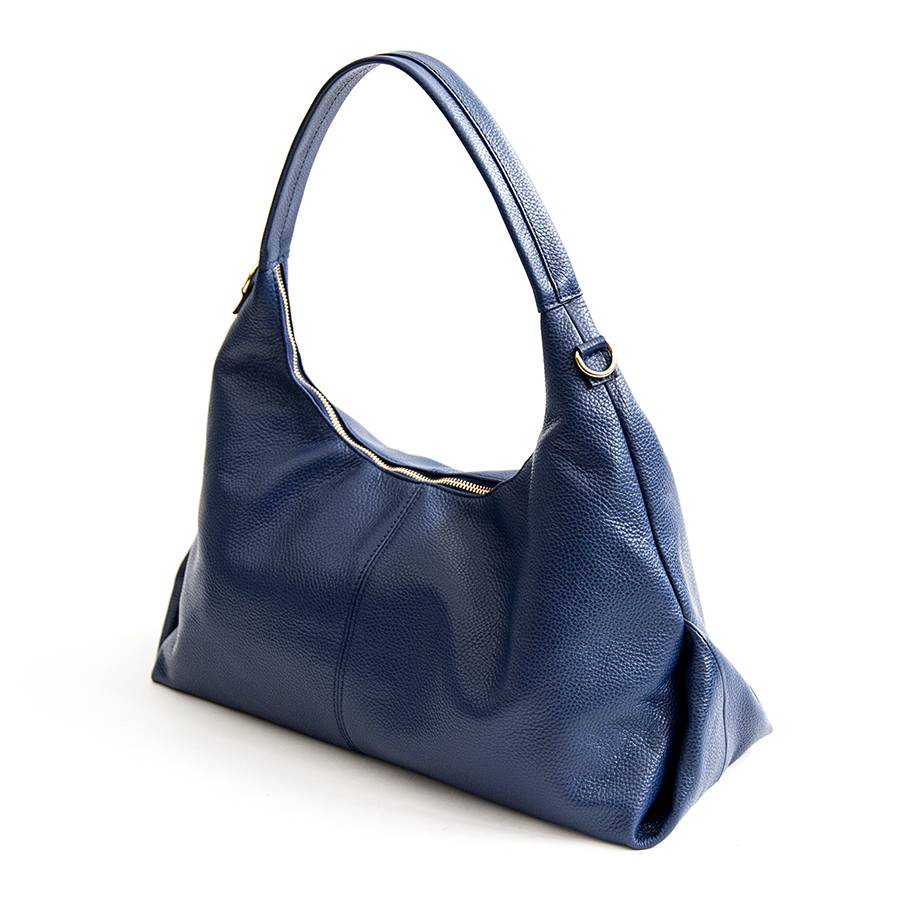 Laura Di Maggio VANESSA – Maxi sacca in pelle blu Presa