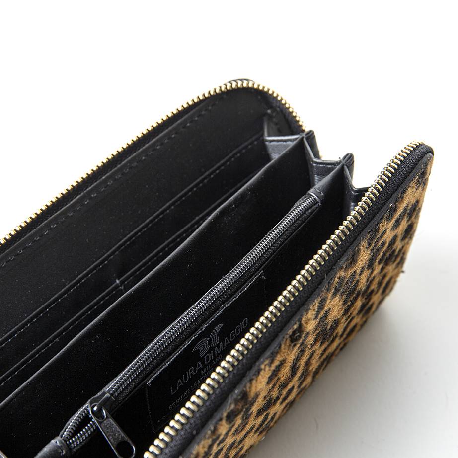 Laura Di Maggio Leopard – portafoglio in cavallino stampato Online