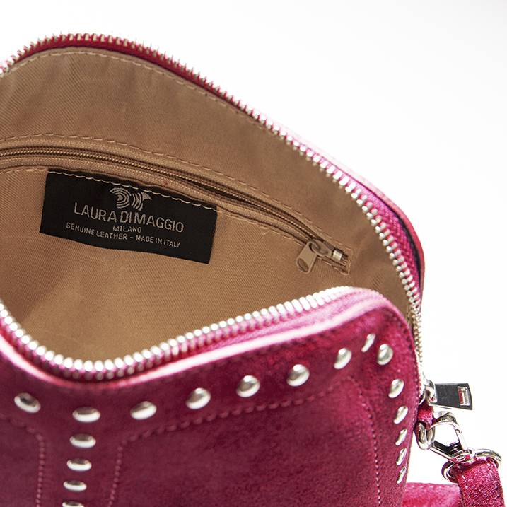 Laura Di Maggio DOROTEA – Borsa in Pelle da Sera – Camoscio Bordeaux Vendite Flash