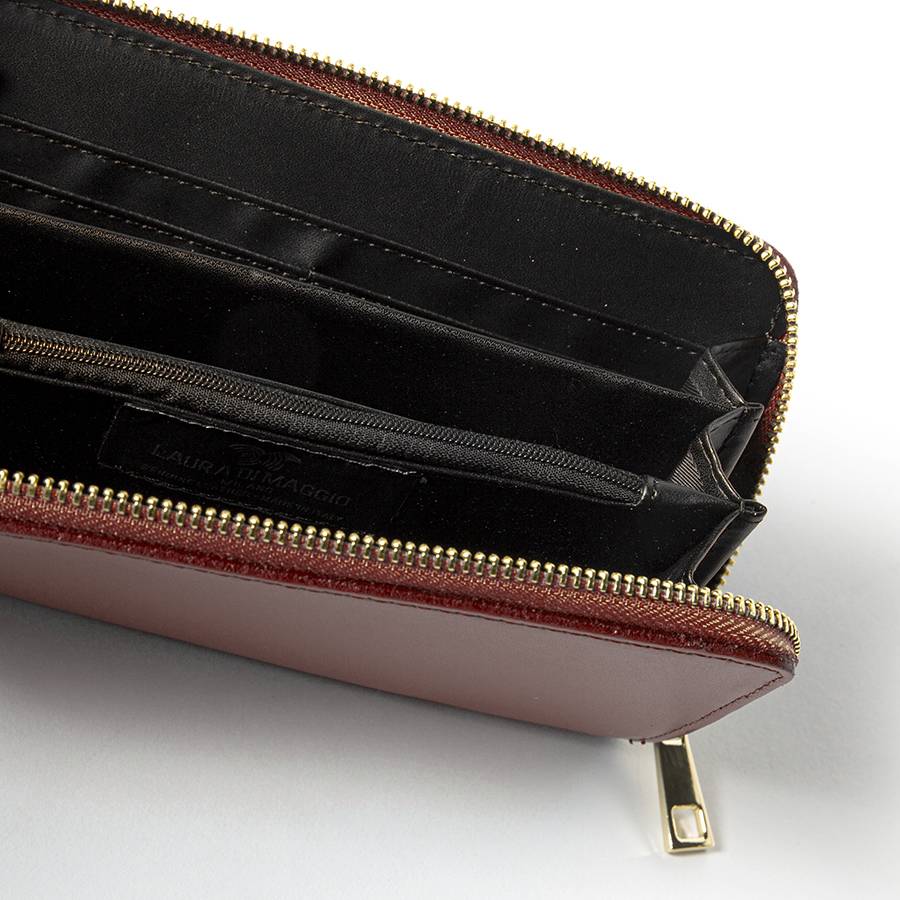 Laura Di Maggio ELEGANT – portafoglio in pelle elegant cuoio Qualità Garantita