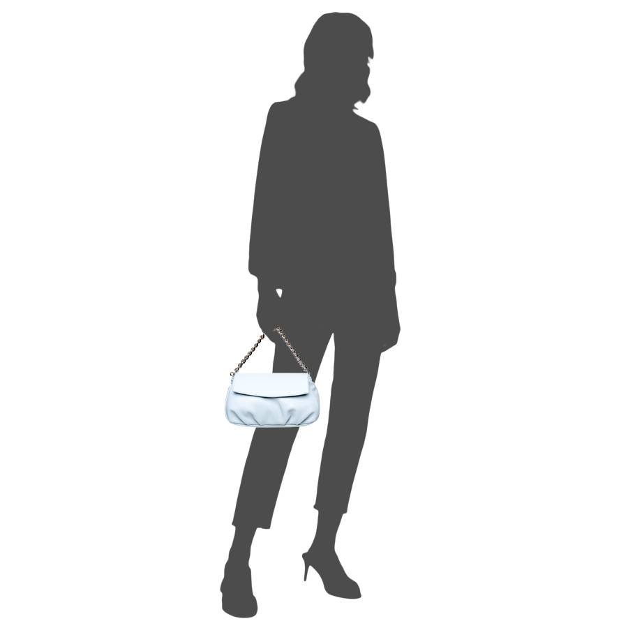Laura Di Maggio BONBON – Borsa da sera in pelle soft azzurra Sconto