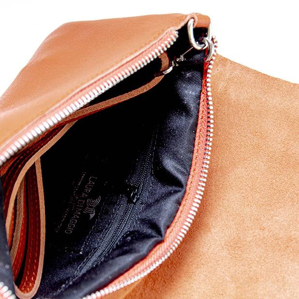 Laura Di Maggio CLAIRE – pochette sottile arancio in pelle dollaro Negozio