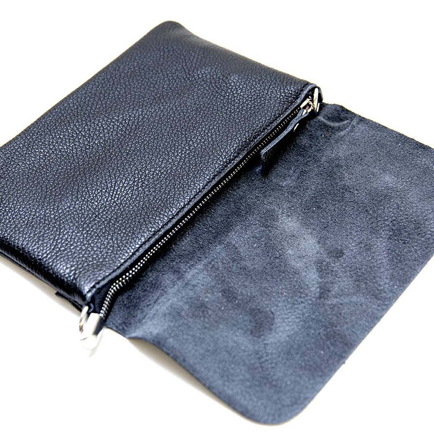 Laura Di Maggio CLAIRE – pochette sottile nera in pelle dollaro In Saldo