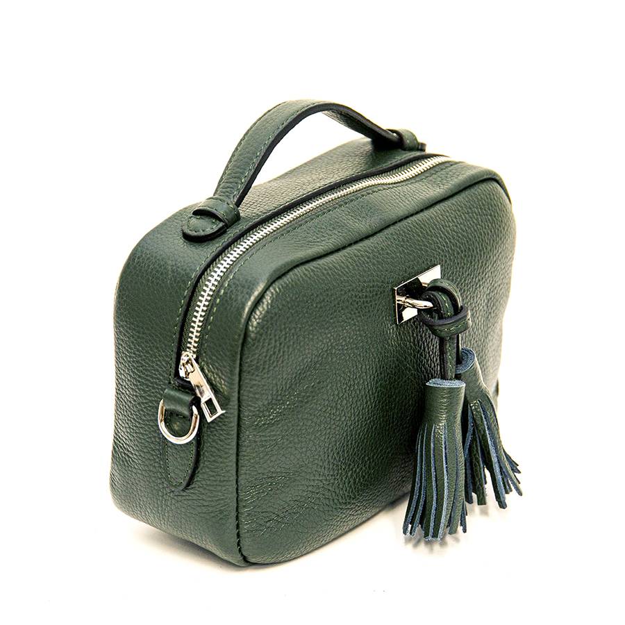 Laura Di Maggio SAIPH – borsa piccola in pelle dollaro verde Nuova