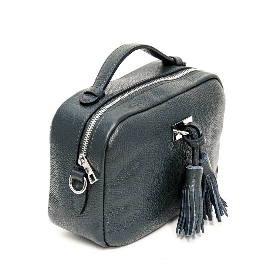 Laura Di Maggio SAIPH – borsa piccola in pelle dollaro blu Moda