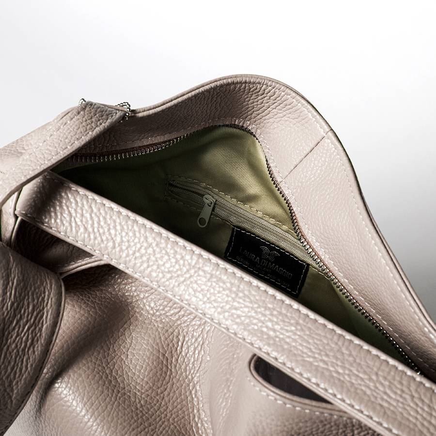 Laura Di Maggio VENICE – Zaino/borsa in pelle dollaro rosa Promozione