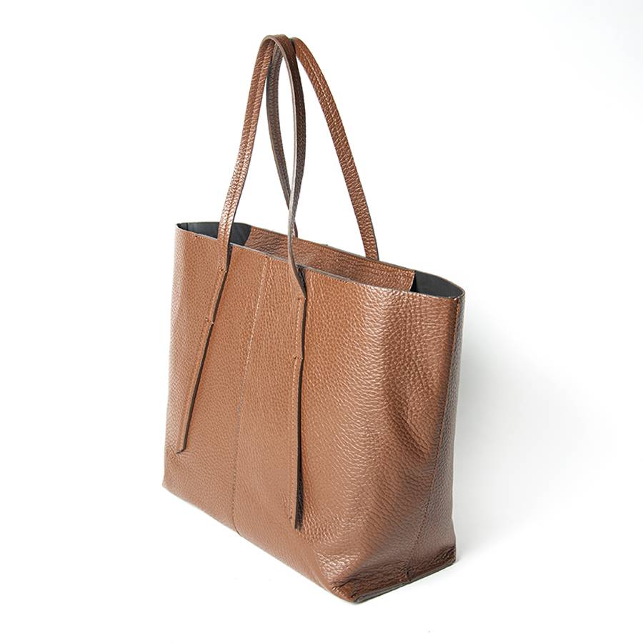 Laura Di Maggio MARGÒ – Shopper in pelle dollaro color bruciato In Linea