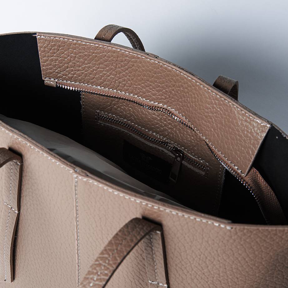 Laura Di Maggio MARGÒ Small – Shopper in pelle dollaro color bruciato Nuovo