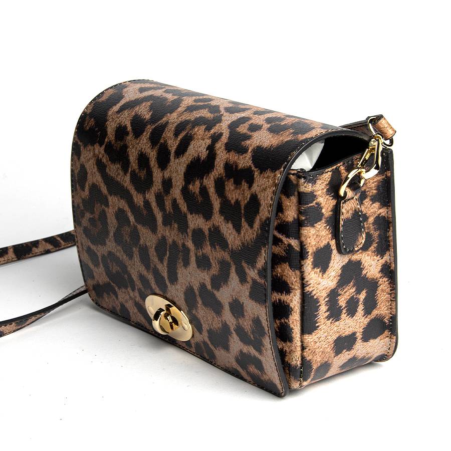 Laura Di Maggio LEOPARD – Postina in pelle saffiano stampata Vendita