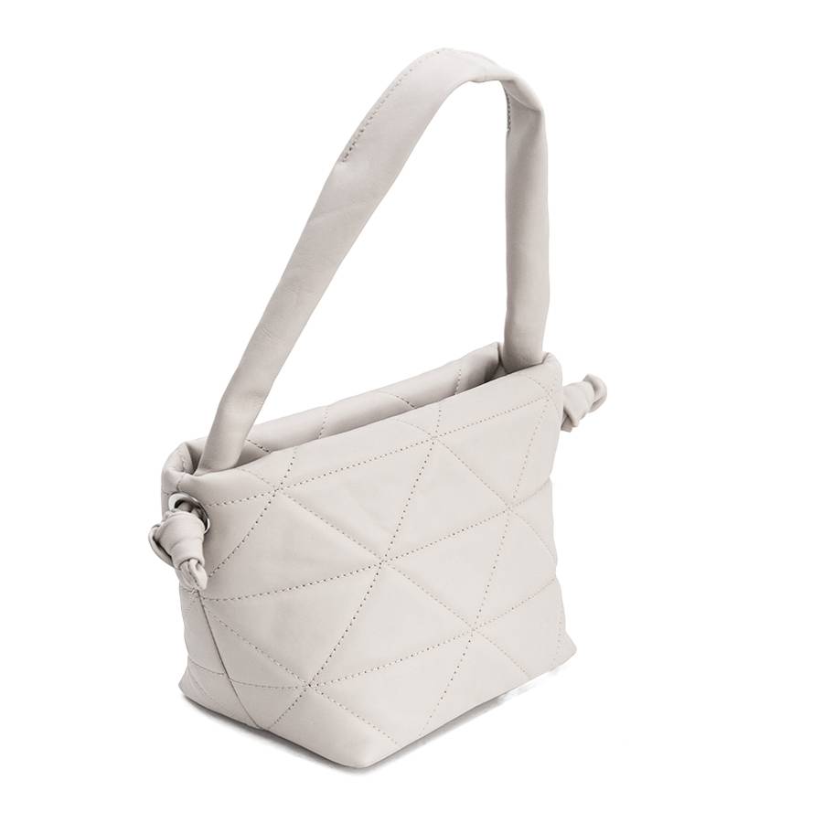 Laura Di Maggio RITA – borsa in pelle soft trapuntato latte Sconti questo mese