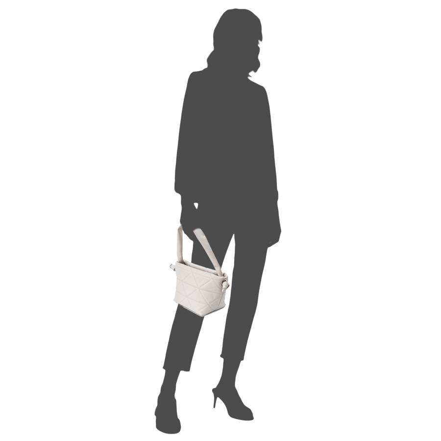 Laura Di Maggio RITA – borsa in pelle soft trapuntato latte Sconti questo mese