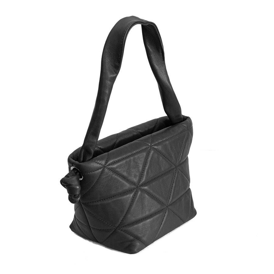 Laura Di Maggio RITA – borsa in pelle soft trapuntato nero Novità