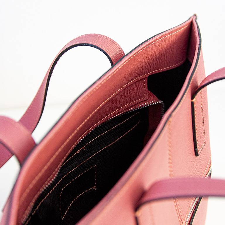 Laura Di Maggio SIMONA – Shopper in pelle saffiano rosa Presa