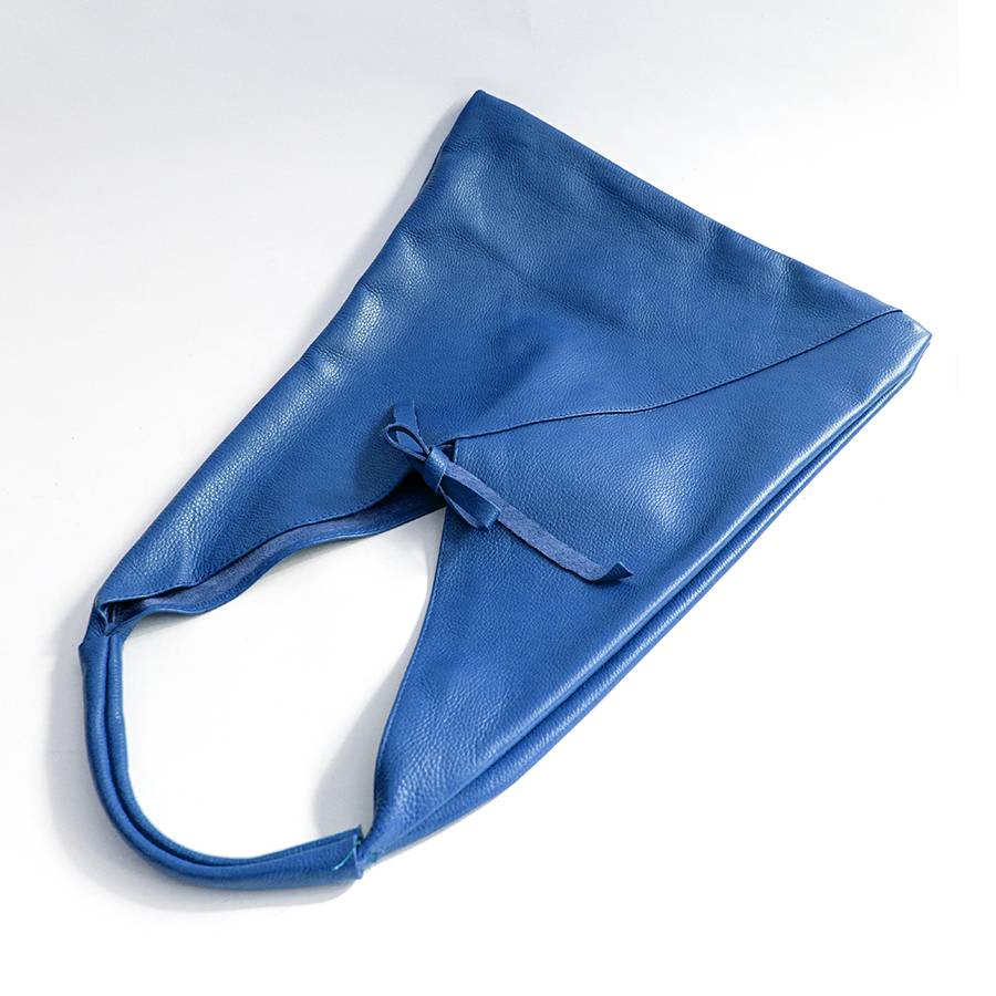 Laura Di Maggio LINA – Maxi sacca in pelle blu Offerte