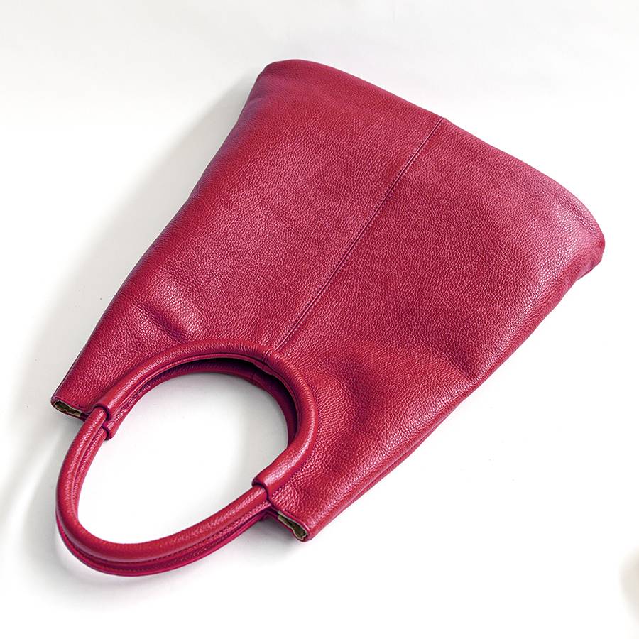Laura Di Maggio INDIA – Maxi borsa con manico tondo in pelle azalea I Più Venduti