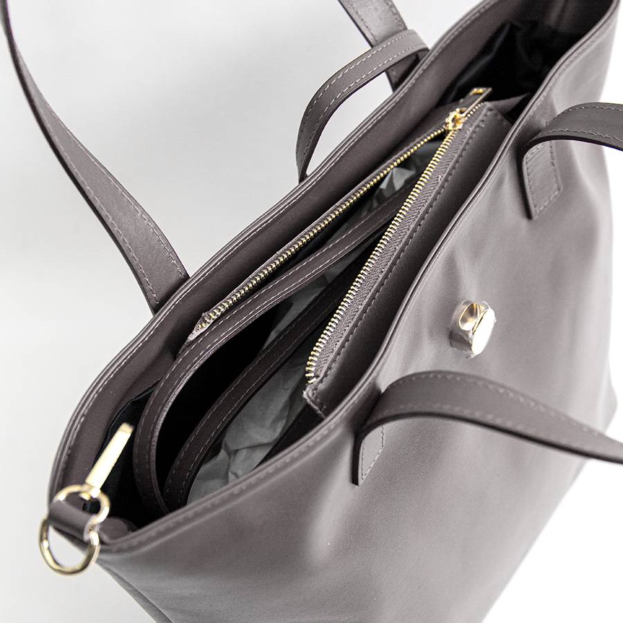 Laura Di Maggio LADY – shopping in pelle soft acacia Italy
