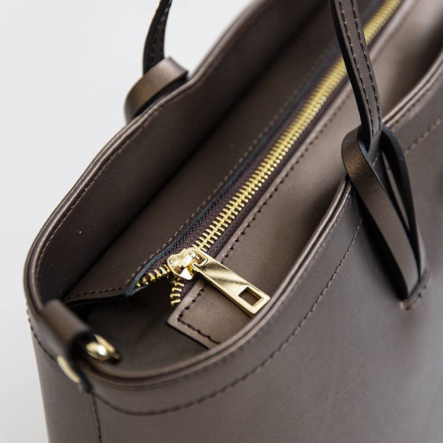 Laura Di Maggio NIKITA – Shopping in pelle elegant bronzo In Linea