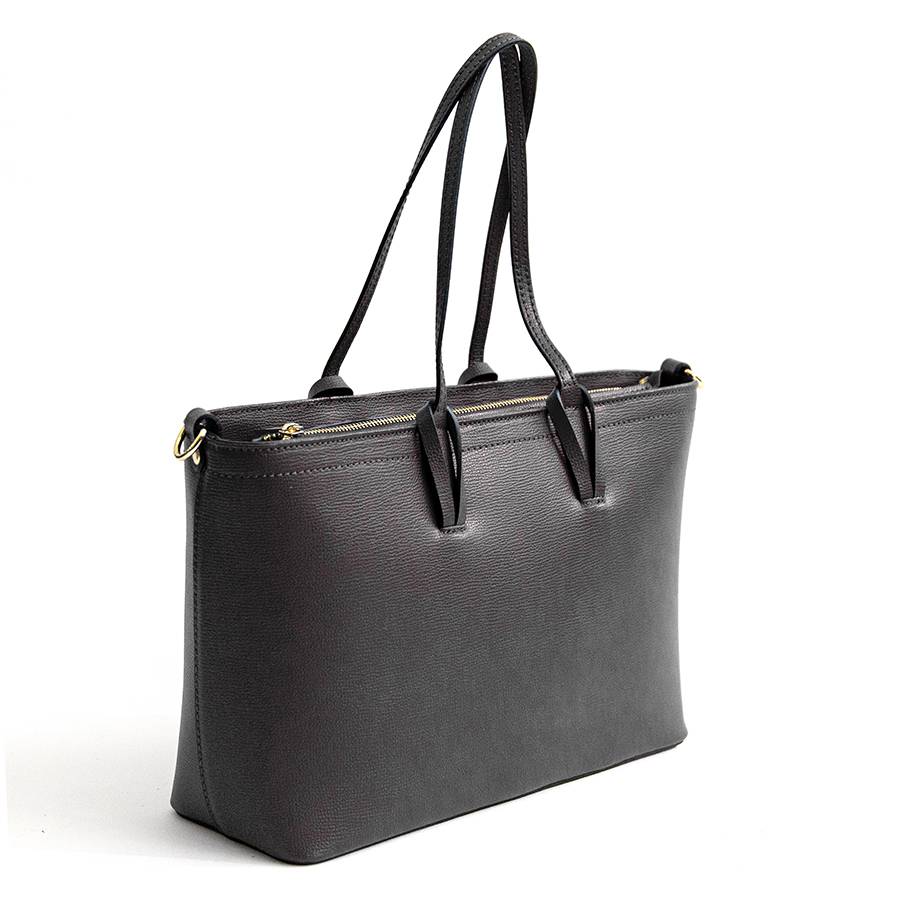 Laura Di Maggio NIKITA – Shopping in pelle saffiano nera Qualità