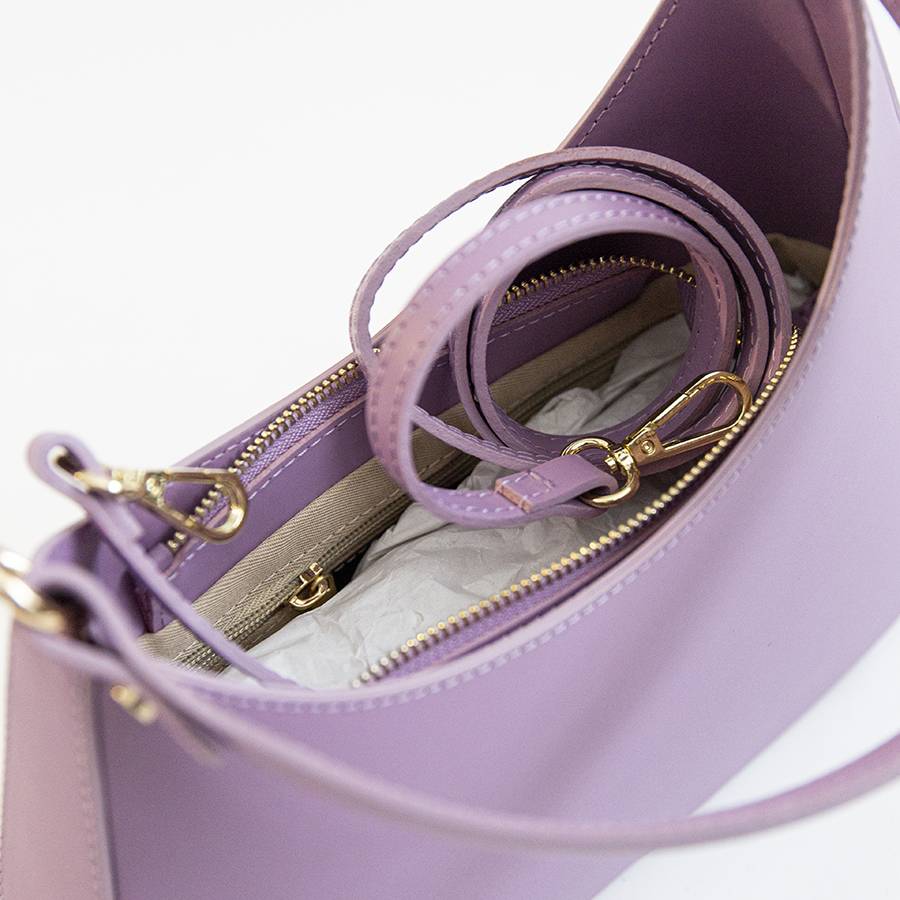 Laura Di Maggio EDI – borsa Hobo in pelle elegant malva Negozi Online