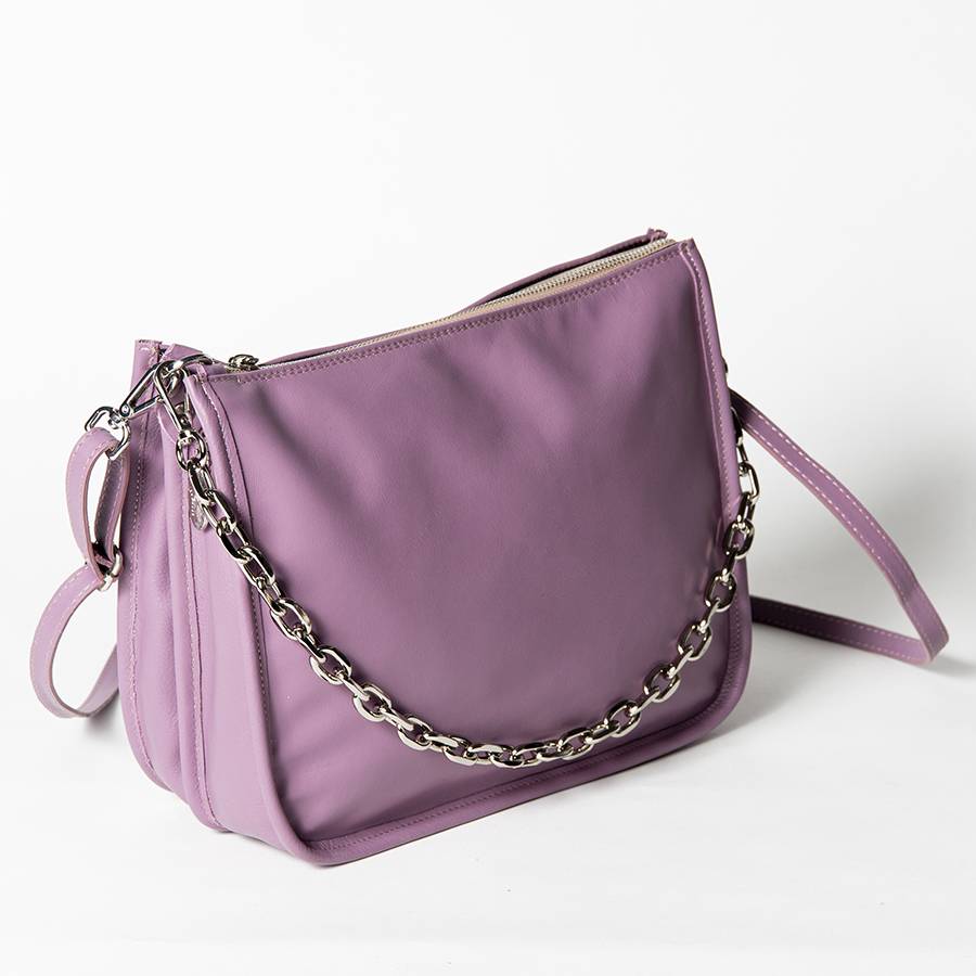 Laura Di Maggio POLLY – Postina in pelle nappa malva Acquista Ora