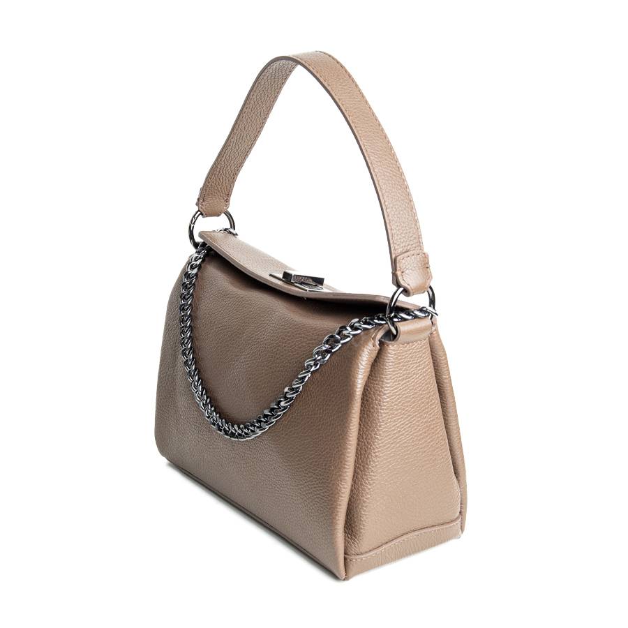 Laura Di Maggio LOLA – borsa in pelle dollaro cioccolato Offerte