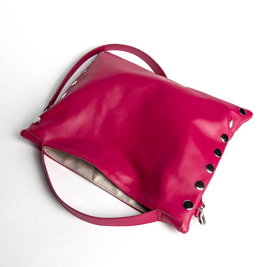Laura Di Maggio JILLIAN MEDIUM – Borsa in pelle nappa azalea Soddisfazione Garantita