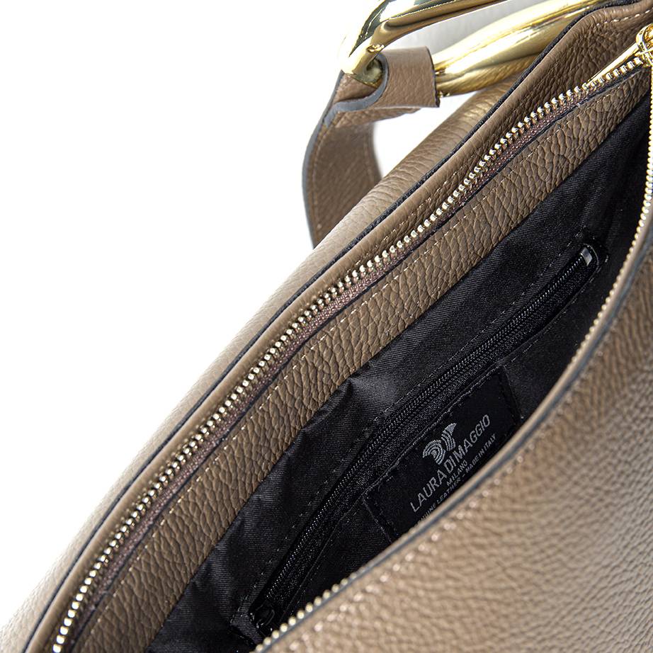 Laura Di Maggio ZELDA – borsa a spalla in pelle taupe Affare Del Giorno