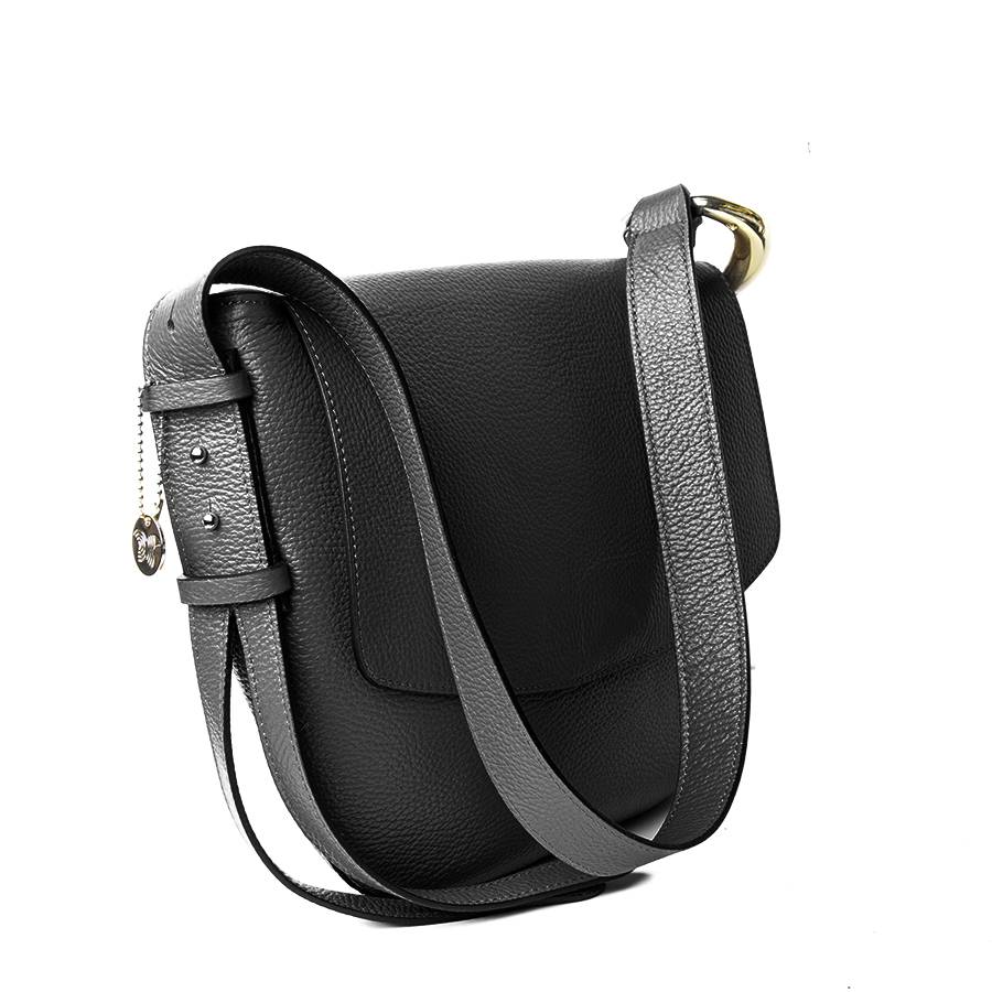 Laura Di Maggio ZELDA – borsa a spalla in pelle nera Prezzo Ridotto