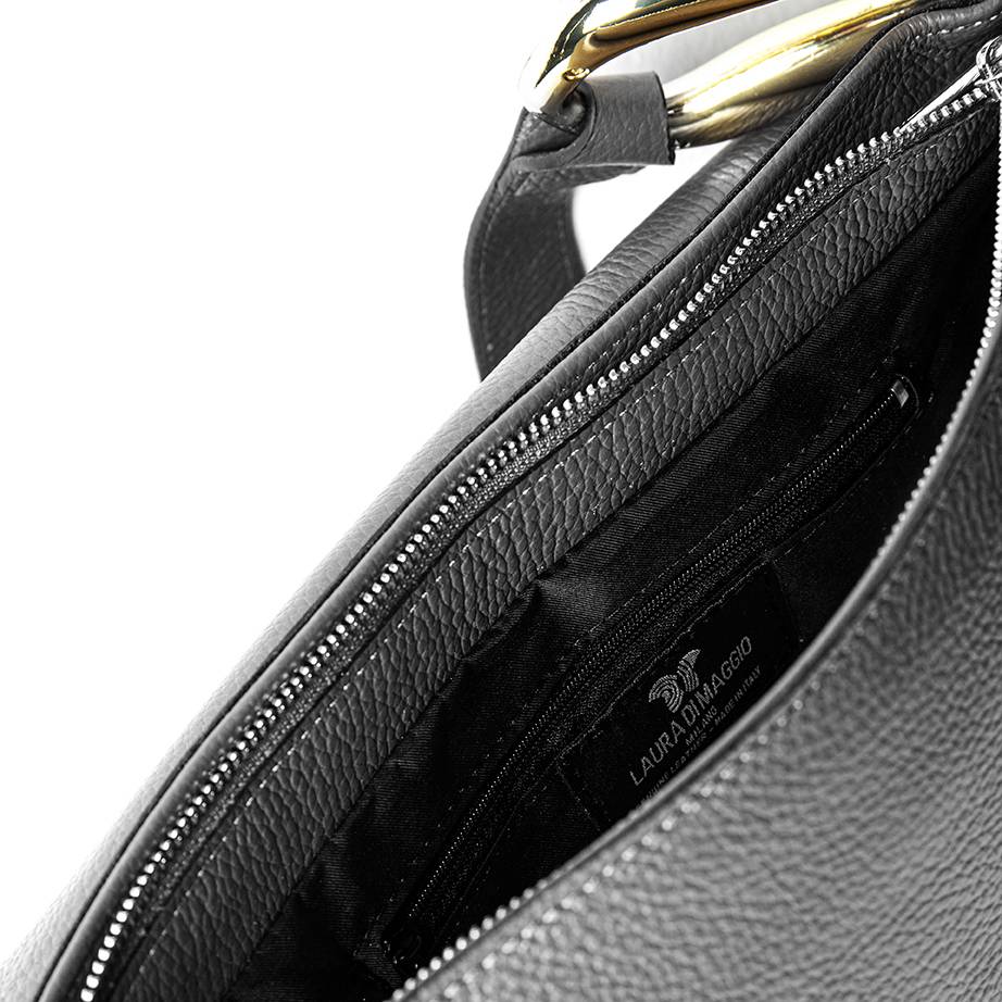 Laura Di Maggio ZELDA – borsa a spalla in pelle nera Prezzo Ridotto