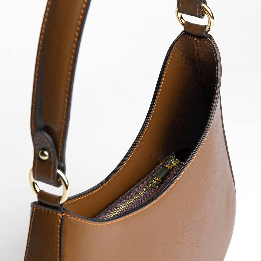Laura Di Maggio EDI – borsa Hobo in pelle elegant cuoio Offerte