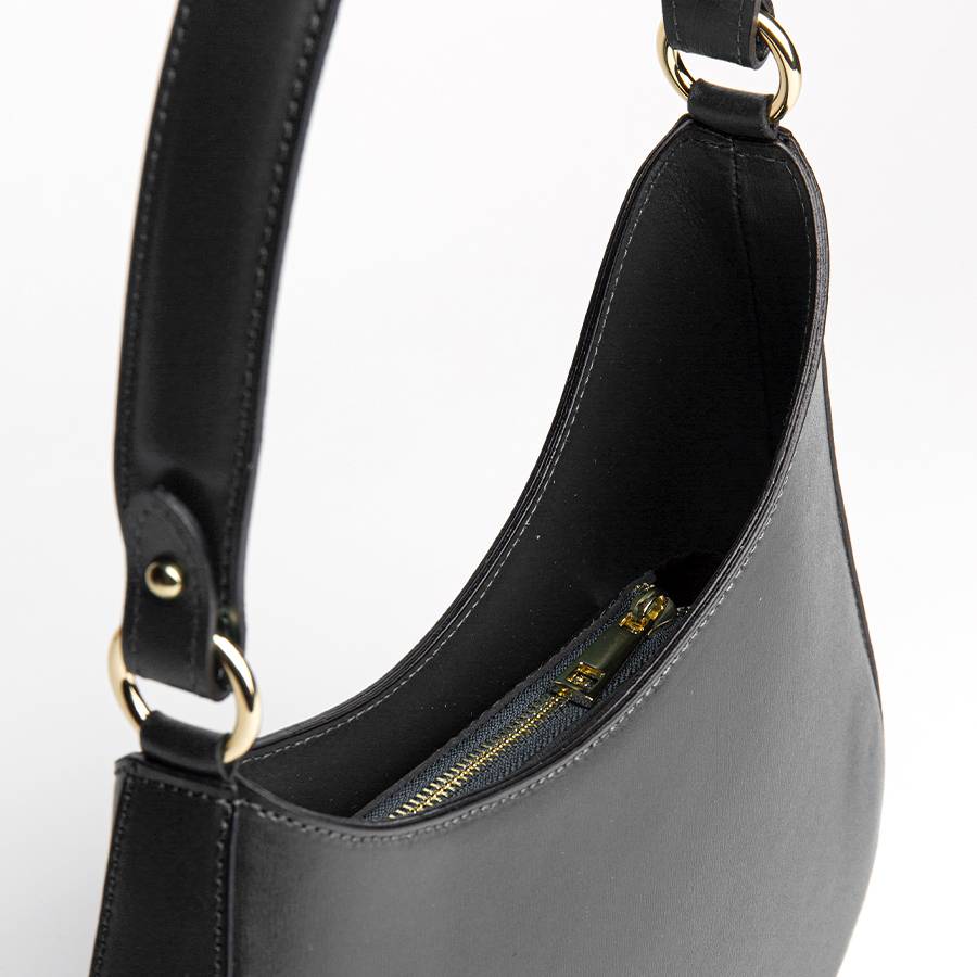 Laura Di Maggio EDI – borsa Hobo in pelle elegant nero Hotsell